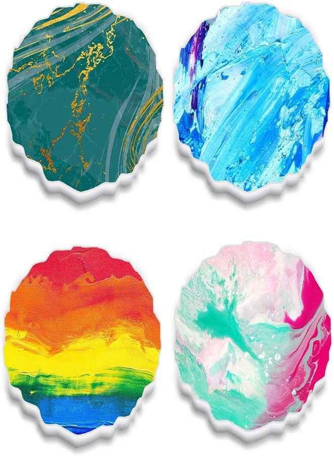 SNOOGG® Pack of 10 Round Agate Coaster Silicone Molds, Professional Grade for Epoxy Resin Art, DIY Geode Coaster Casting, Cup Mats, and Home Decor - Smooth, Non-Stick, and Easy to Clean - Image 3
